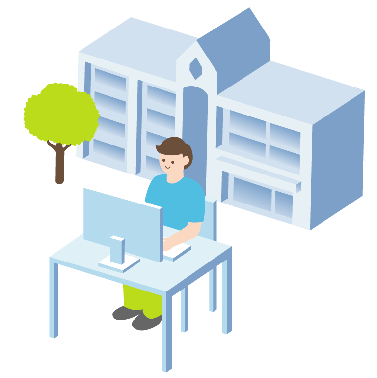 教育・人材育成事業のイラスト