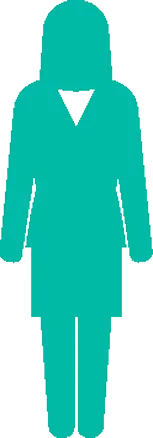 働く女性のピクトグラム